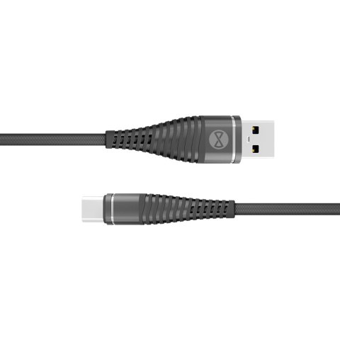 Forever kabel Shark USB - USB-C 1,0 m 2A czarny