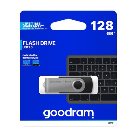 Goodram pendrive 128GB USB 2.0 UTS2 czarny Goodram pendrive 128GB USB 2.0 UTS2 czarny