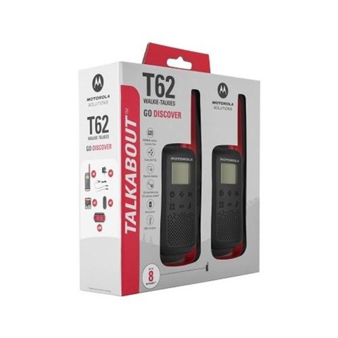 Motorola Talkabout T62 dwupak + ładowarka czerwony Motorola Talkabout T62 dwupak + ładowarka czerwony