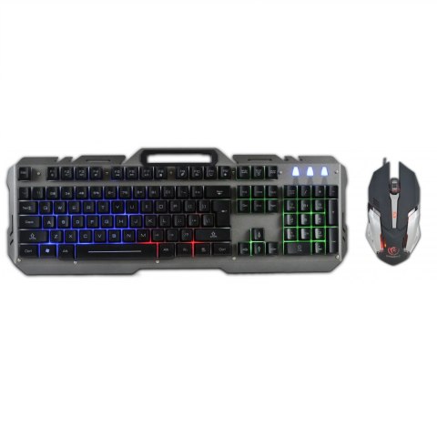 Rebeltec zestaw przewodowy: klawiatura LED + mysz dla graczy INTERCEPTOR 2 Rebeltec zestaw przewodowy: klawiatura LED + mysz dla graczy INTERCEPTOR 2