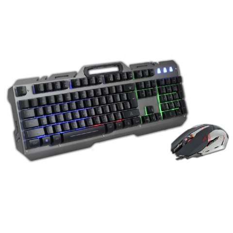 Rebeltec zestaw przewodowy: klawiatura LED + mysz dla graczy INTERCEPTOR 2 Rebeltec zestaw przewodowy: klawiatura LED + mysz dla graczy INTERCEPTOR 2