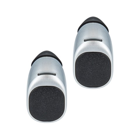 Słuchawki bluetooth Forever z etui ładującym TWE-200 srebrne Słuchawki bluetooth Forever z etui ładującym TWE-200 srebrne