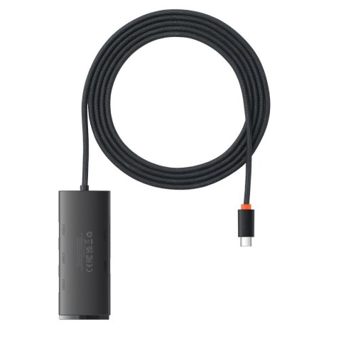 Baseus adapter HUB Lite USB-C do 4x USB 3.0 2,0m czarny Baseus adapter HUB Lite USB-C do 4x USB 3.0 2,0m czarny