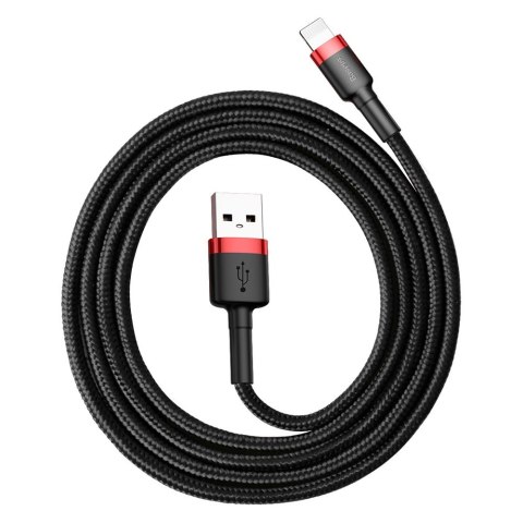 Baseus kabel Cafule USB - Lightning 1,0 m 2,4A czerwono-czarny Baseus kabel Cafule USB - Lightning 1,0 m 2,4A czerwono-czarny