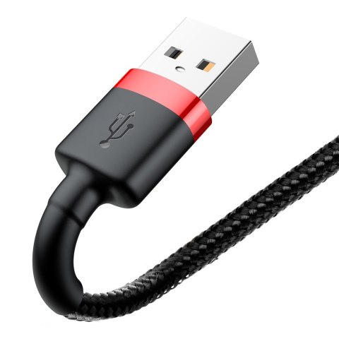 Baseus kabel Cafule USB - Lightning 1,0 m 2,4A czerwono-czarny Baseus kabel Cafule USB - Lightning 1,0 m 2,4A czerwono-czarny