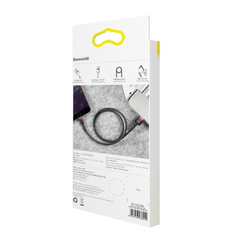 Baseus kabel Cafule USB - Lightning 1,0 m 2,4A czerwono-czarny Baseus kabel Cafule USB - Lightning 1,0 m 2,4A czerwono-czarny