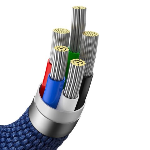 Baseus kabel Crystal Shine USB-C - Lightning 1,2 m 20W niebieski Baseus kabel Crystal Shine USB-C - Lightning 1,2 m 20W niebieski