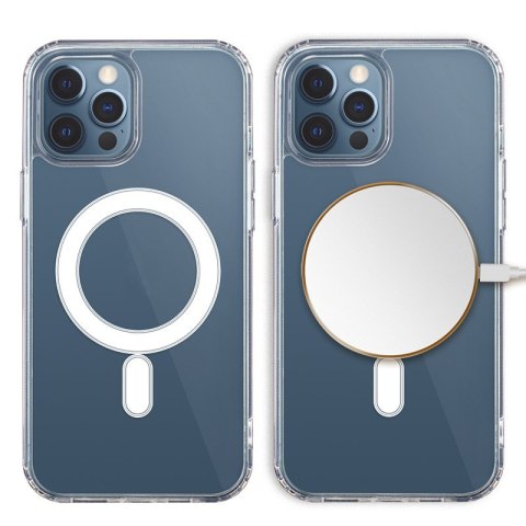 Nakładka Anti Shock 1,5 mm Mag do iPhone 12 / 12 Pro 6,1" transparentna big hole Nakładka Anti Shock 1,5 mm Mag do iPhone 12 / 12 Pro 6,1" transparentna big hole