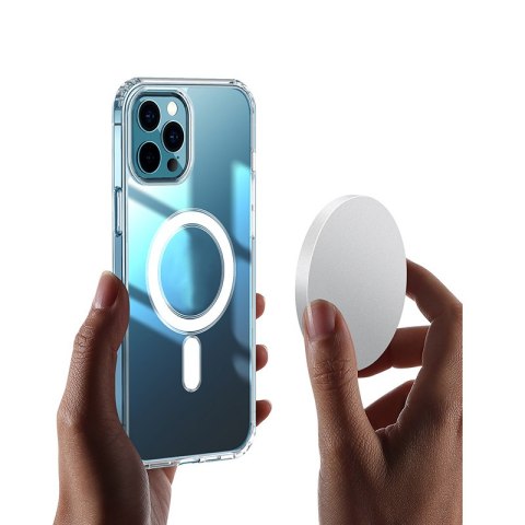 Nakładka Anti Shock 1,5 mm Mag do iPhone 12 / 12 Pro 6,1" transparentna big hole Nakładka Anti Shock 1,5 mm Mag do iPhone 12 / 12 Pro 6,1" transparentna big hole