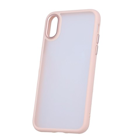 Nakładka Satin Matt do iPhone X / XS różowa Nakładka Satin Matt do iPhone X / XS różowa