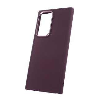 Nakładka Satin do Samsung Galaxy S22 Ultra burgundowa