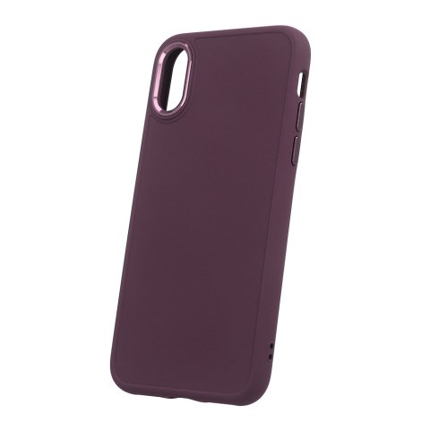 Nakładka Satin do iPhone X / XS burgundowa Nakładka Satin do iPhone X / XS burgundowa