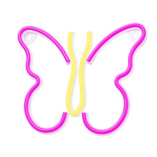 Neon LED MOTYL róż NNE03 Neolia