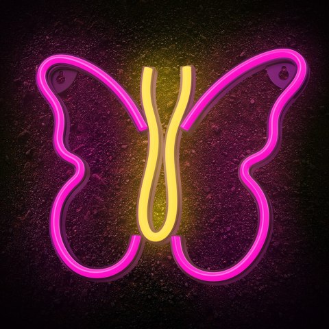 Neon LED MOTYL róż NNE03 Neolia Neon LED MOTYL róż NNE03 Neolia