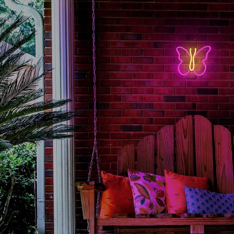 Neon LED MOTYL róż NNE03 Neolia Neon LED MOTYL róż NNE03 Neolia