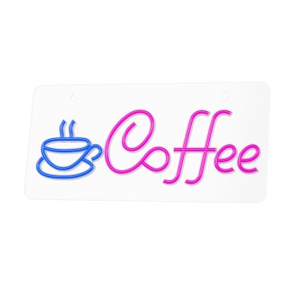 Neon PLEXI LED COFFEE niebieski róż NNE11 Neolia