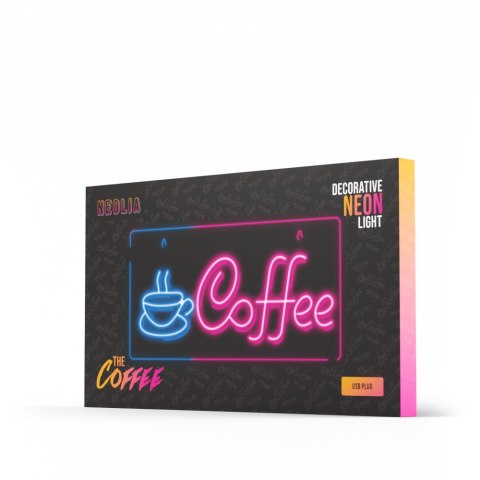 Neon PLEXI LED COFFEE niebieski róż NNE11 Neolia Neon PLEXI LED COFFEE niebieski róż NNE11 Neolia