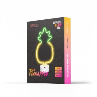 Neon na podstawce LED ANANAS żółto zielony NNE05 Neolia