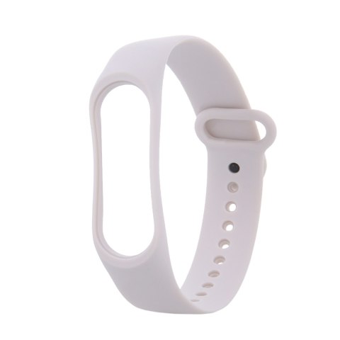 Pasek silikonowy do Xiaomi Mi Band 3 / 4 kość słoniowa Pasek silikonowy do Xiaomi Mi Band 3 / 4 kość słoniowa