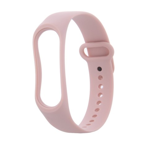 Pasek silikonowy do Xiaomi Mi Band 5 / 6 pudrowy róż Pasek silikonowy do Xiaomi Mi Band 5 / 6 pudrowy róż