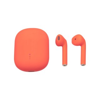 Setty słuchawki Bluetooth TWS z etui ładującym STWS-110 pomarańczowe