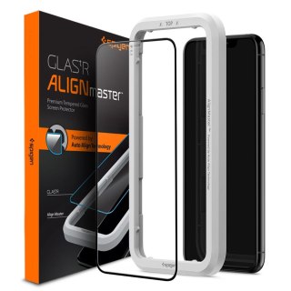 Spigen szkło hartowane ALM Glass FC do iPhone 13 / 13 PRO / 14 / 16E 6,1" czarne