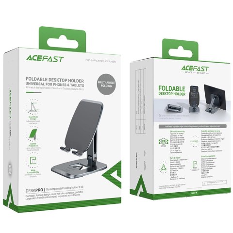 Acefast składany stojak / uchwyt na telefon szary (E13) Acefast składany stojak / uchwyt na telefon szary (E13)