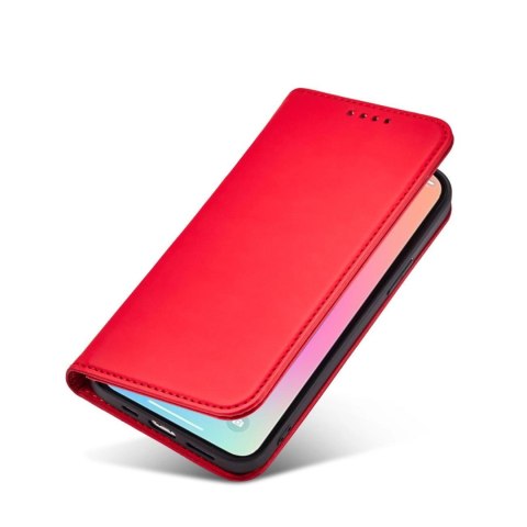 Magnet Card Case etui Samsung Galaxy A23 5G pokrowiec z klapką portfel podstawka czerwone