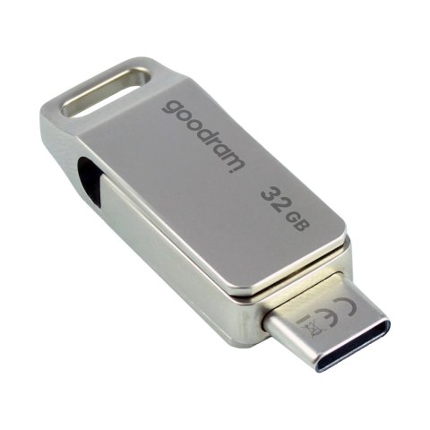 Pendrive 32 GB USB 3.2 Gen 1 USB / USB C OTG ODA3 Goodram - srebrny Pendrive 32 GB USB 3.2 Gen 1 USB / USB C OTG ODA3 Goodram - srebrny