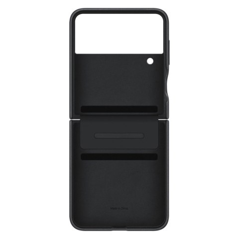 Samsung Flap Leather Cover skórzane etui do Samsung Galaxy Z Flip4 składana obudowa ze skóry czarny (EF-VF721LBEGWW)