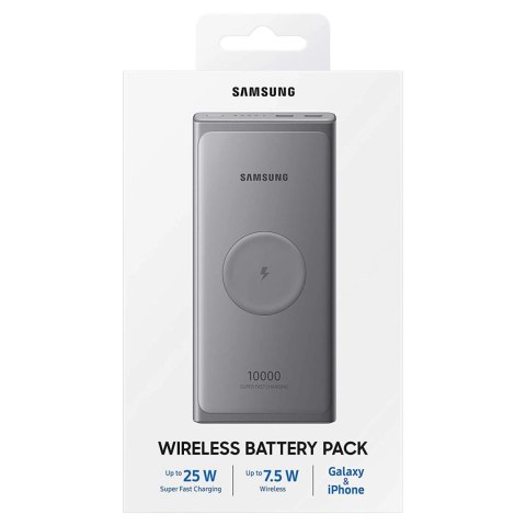 Samsung Powerbank 10000 mAh z funkcją ładowania bezprzewodowego szary (EB-U3300XJEGEU) Samsung Powerbank 10000 mAh z funkcją ładowania bezprzewodowego szary (EB-U3300XJEGEU)