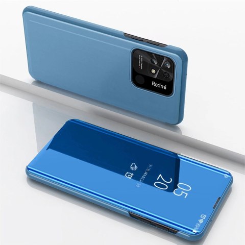 Clear View Case etui Xiaomi Redmi 10C pokrowiec z klapką niebieskie Clear View Case etui Xiaomi Redmi 10C pokrowiec z klapką niebieskie