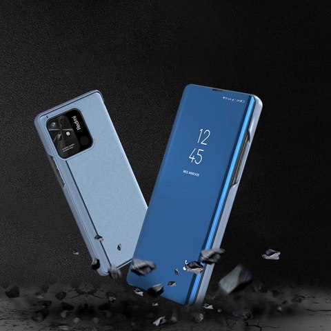 Clear View Case etui Xiaomi Redmi 10C pokrowiec z klapką niebieskie Clear View Case etui Xiaomi Redmi 10C pokrowiec z klapką niebieskie