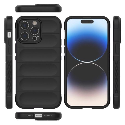 Magic Shield Case etui do iPhone 14 Pro Max elastyczny pancerny pokrowiec ciemnoniebieski