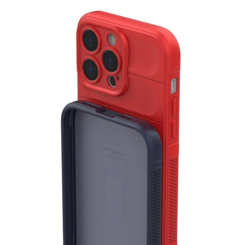 Magic Shield Case etui do iPhone 14 Pro Max elastyczny pancerny pokrowiec ciemnoniebieski