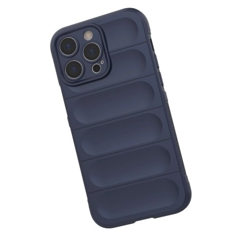 Magic Shield Case etui do iPhone 14 Pro Max elastyczny pancerny pokrowiec ciemnoniebieski