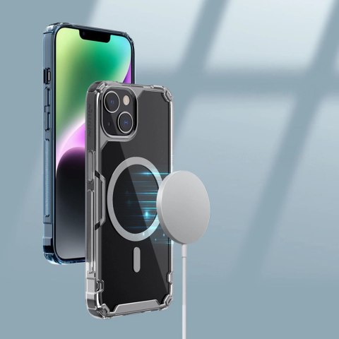 Nillkin Nature Pro Magnetic Case etui iPhone 14 magnetyczny pokrowiec MagSafe niebieski Nillkin Nature Pro Magnetic Case etui iPhone 14 magnetyczny pokrowiec MagSafe niebieski