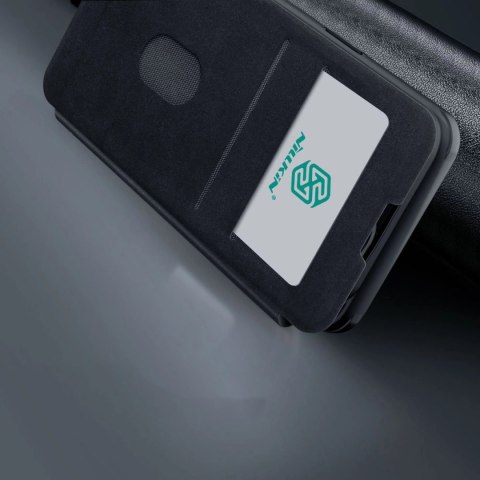 Nillkin Qin Cloth Pro Case etui do iPhone 14 osłona na aparat kabura pokrowiec obudowa z klapką szary Nillkin Qin Cloth Pro Case etui do iPhone 14 osłona na aparat kabura pokrowiec obudowa z klapką szary