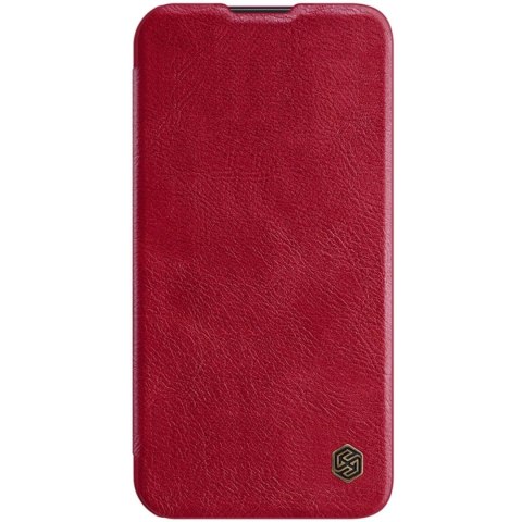 Nillkin Qin Leather Pro Case etui iPhone 14 Plus osłona na aparat kabura pokrowiec obudowa z klapką czerwony Nillkin Qin Leather Pro Case etui iPhone 14 Plus osłona na aparat kabura pokrowiec obudowa z klapką czerwony