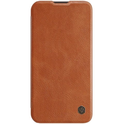 Nillkin Qin Leather Pro Case etui iPhone 14 Pro osłona na aparat kabura pokrowiec obudowa z klapką brązowy Nillkin Qin Leather Pro Case etui iPhone 14 Pro osłona na aparat kabura pokrowiec obudowa z klapką brązowy