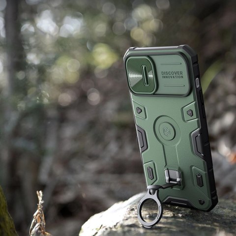 Nillkin CamShield Armor Pro Case etui iPhone 14 Plus pancerny pokrowiec z osłoną na aparat ring podstawka czarne Nillkin CamShield Armor Pro Case etui iPhone 14 Plus pancerny pokrowiec z osłoną na aparat ring podstawka czarne
