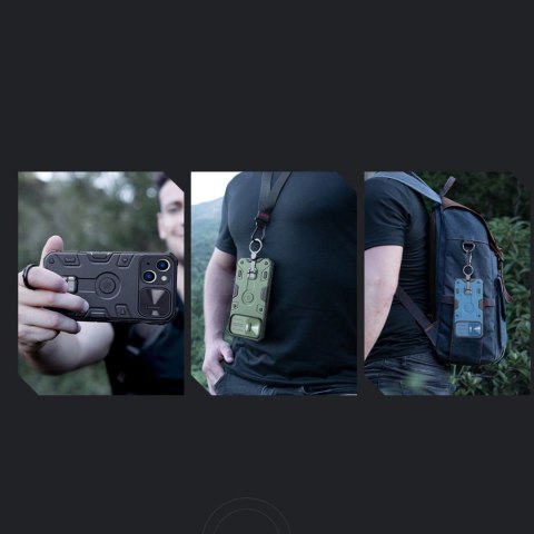 Nillkin CamShield Armor Pro Case etui iPhone 14 Plus pancerny pokrowiec z osłoną na aparat ring podstawka czarne Nillkin CamShield Armor Pro Case etui iPhone 14 Plus pancerny pokrowiec z osłoną na aparat ring podstawka czarne