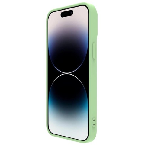 Nillkin CamShield Magnetic Silicone Case etui iPhone 14 Pro Max magnetyczny MagSafe pokrowiec z osłoną na aparat zielony Nillkin CamShield Magnetic Silicone Case etui iPhone 14 Pro Max magnetyczny MagSafe pokrowiec z osłoną na aparat zielony