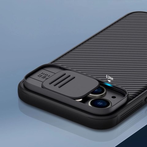 Nillkin CamShield Pro Case etui iPhone 14 Plus pancerny pokrowiec osłona na aparat kamerę niebieski Nillkin CamShield Pro Case etui iPhone 14 Plus pancerny pokrowiec osłona na aparat kamerę niebieski