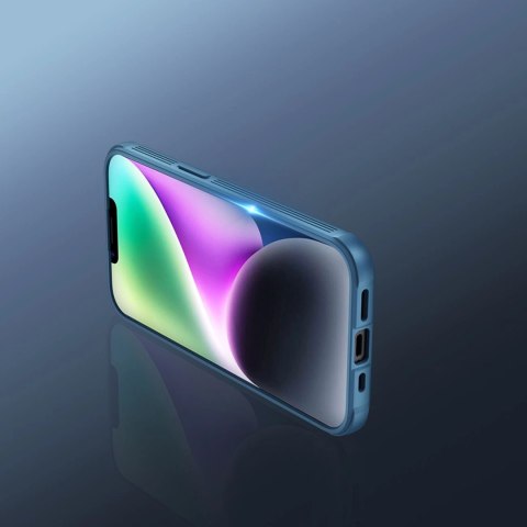 Nillkin CamShield Pro Case etui iPhone 14 Plus pancerny pokrowiec osłona na aparat kamerę niebieski Nillkin CamShield Pro Case etui iPhone 14 Plus pancerny pokrowiec osłona na aparat kamerę niebieski