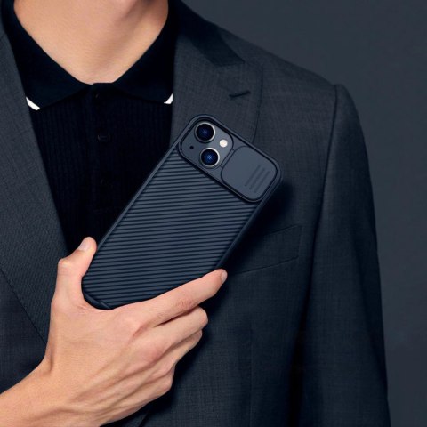 Nillkin CamShield Pro Case etui iPhone 14 Plus pancerny pokrowiec osłona na aparat kamerę niebieski Nillkin CamShield Pro Case etui iPhone 14 Plus pancerny pokrowiec osłona na aparat kamerę niebieski