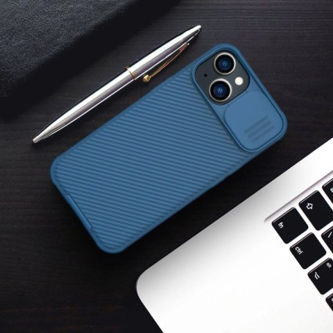 Nillkin CamShield Pro Case etui iPhone 14 Plus pancerny pokrowiec osłona na aparat kamerę niebieski Nillkin CamShield Pro Case etui iPhone 14 Plus pancerny pokrowiec osłona na aparat kamerę niebieski