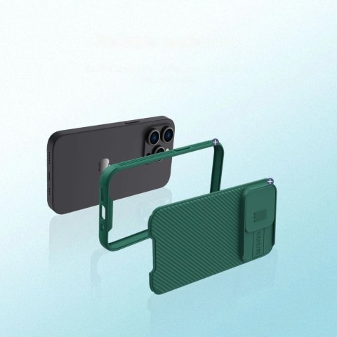 Nillkin CamShield Pro Case etui iPhone 14 Pro Max pancerny pokrowiec osłona na aparat kamerę niebieski Nillkin CamShield Pro Case etui iPhone 14 Pro Max pancerny pokrowiec osłona na aparat kamerę niebieski