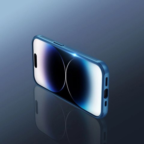 Nillkin CamShield Pro Case etui iPhone 14 Pro Max pancerny pokrowiec osłona na aparat kamerę niebieski Nillkin CamShield Pro Case etui iPhone 14 Pro Max pancerny pokrowiec osłona na aparat kamerę niebieski