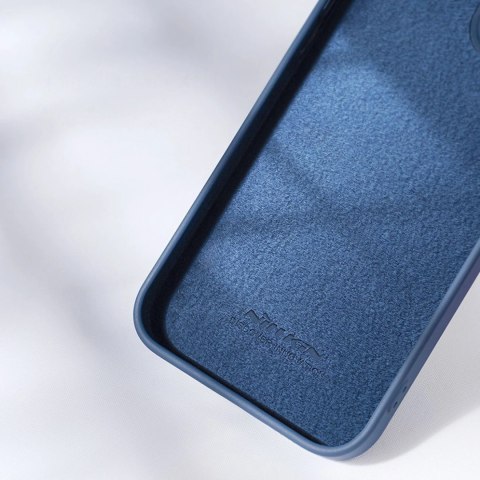 Nillkin CamShield Silky Silicone Case etui iPhone 14 pokrowiec z osłoną na aparat zielony Nillkin CamShield Silky Silicone Case etui iPhone 14 pokrowiec z osłoną na aparat zielony